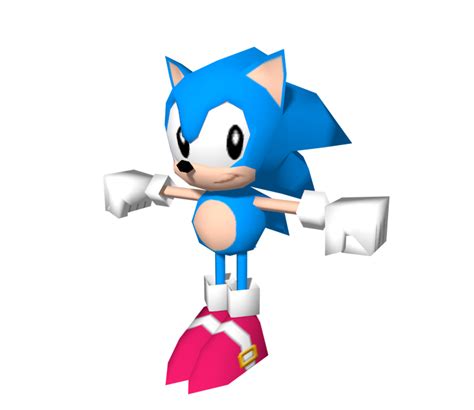 custom edited sonic the hedgehog customs sonic classic low poly the models resource