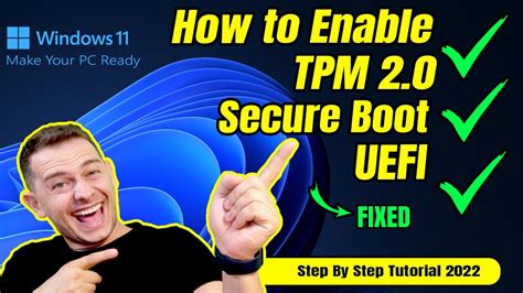 How To Enable Tpm 20 Secure Boot Convert To Uefi Prepare For