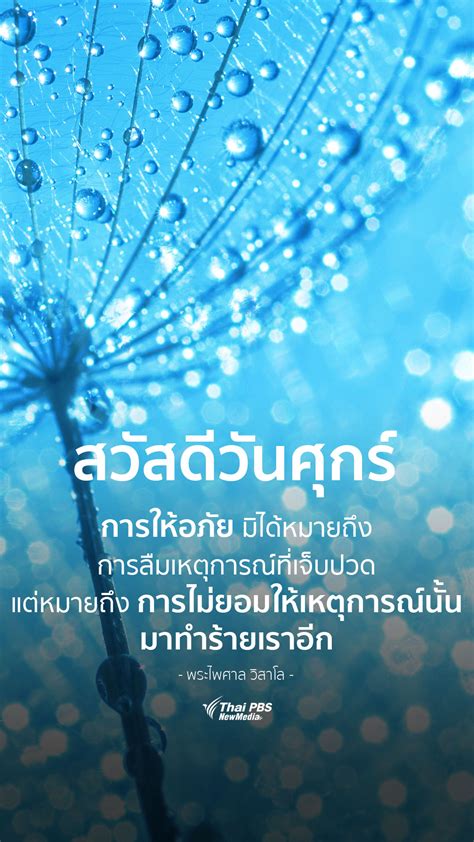 สวัสดีวันศุกร์ คำคมให้คนรักกัน - Thai PBS สวัสดีทุกสีวัน