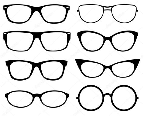 Set Of Eyeglasses — Stock Vector © Vankad 12088184