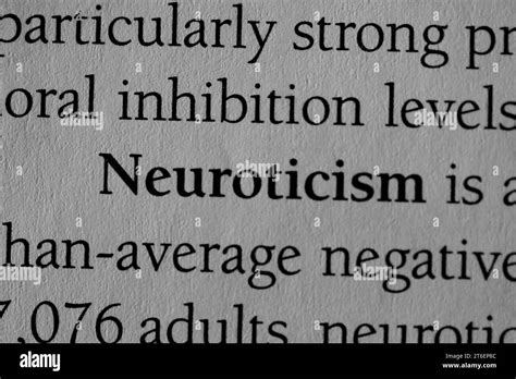 Neuroticism Black and White Stock Photos & Images - Alamy