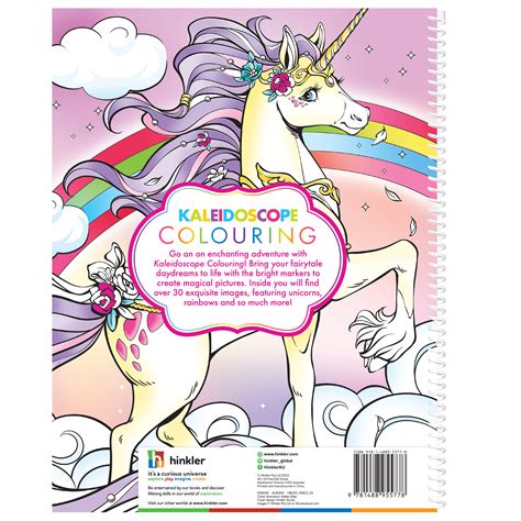 Kaleidoscope Colouring Kit Unicorn Rainbows Colouring Colour