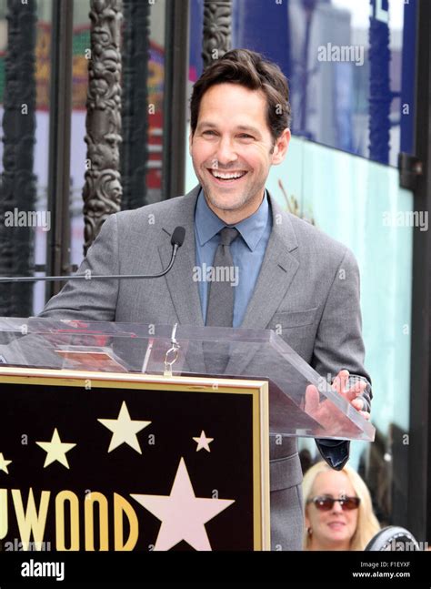 Paul Rudd Honored With A Star On The Hollywood Walk Of Fame Featuring