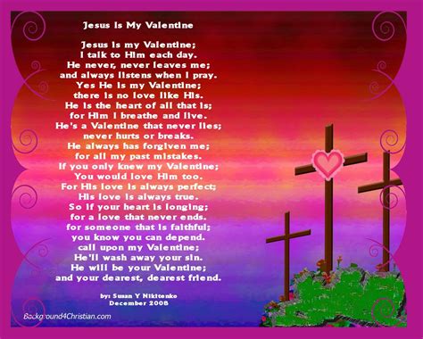 Christian Images In My Treasure Box Jesus Is My Valentine Poster Christian Valentines