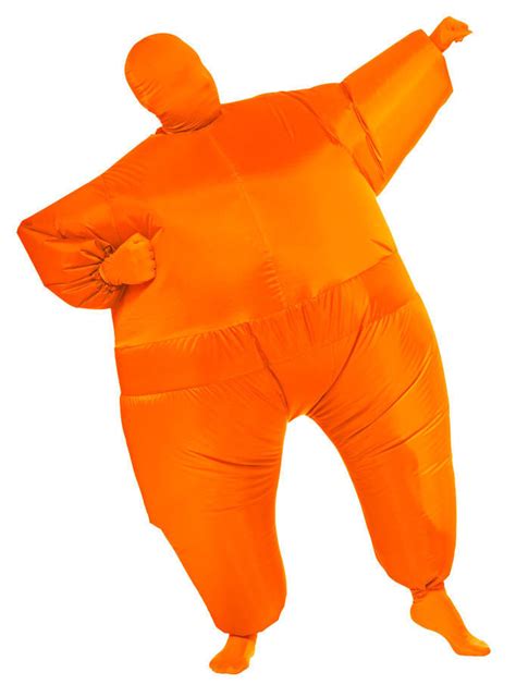 Inflatable Suit Fancy Dress Fan Operated Costume Fat Masked Blow Up Chub Ebay