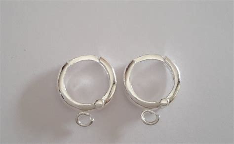 4 Sterling Silver 925 Lever Back Round Hoop Earrings With Etsy