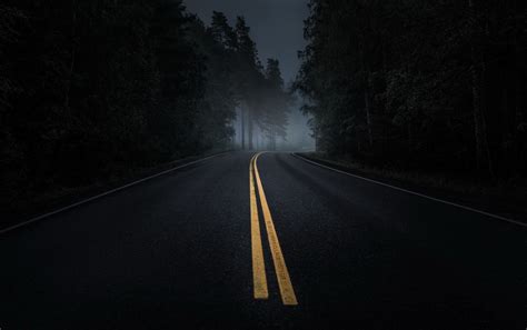Free Download Dark Road Forest Night Mood Wallpapers Dark Road Forest