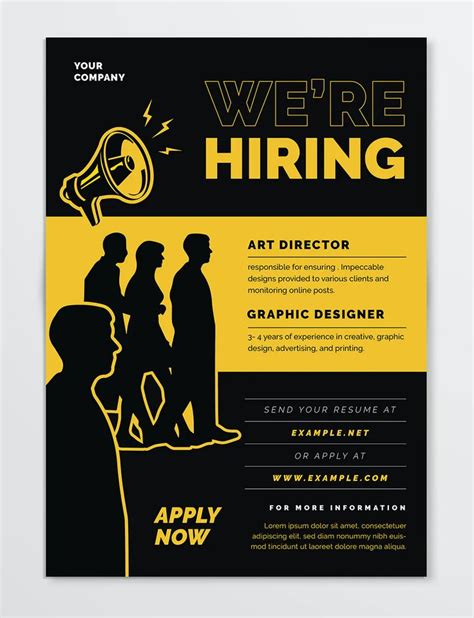 Post a job for free to receive bids from designers. We Are Hiring Flyer Design in 2020 | Flyer design ...
