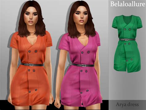 Belaloallure Arya Dress By Belal1997 At Tsr Sims 4 Updates