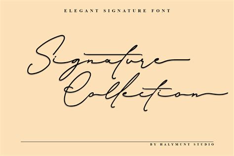 Signature Collection Font Halymuntstudio Fontspace