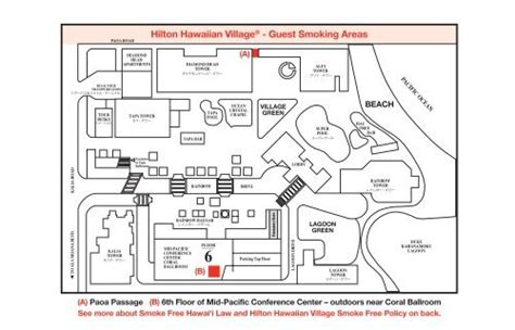 No Smoking Map Hilton Hawaiian Village