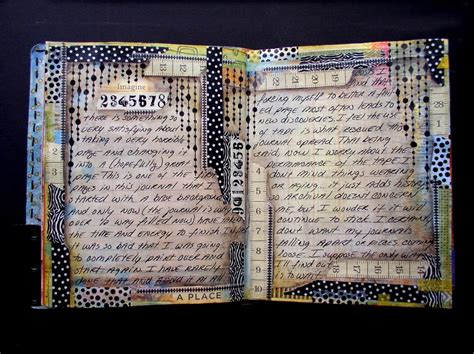 Ingrid Dijkers A Few Journal Pages Love The Dotblackandwhite Theme
