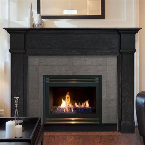 Brilliant Black Fireplace Mantel Hidden Door Hardware