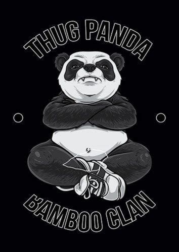 Thug Panda Poster Start From £1750 Metal Plate Pictures