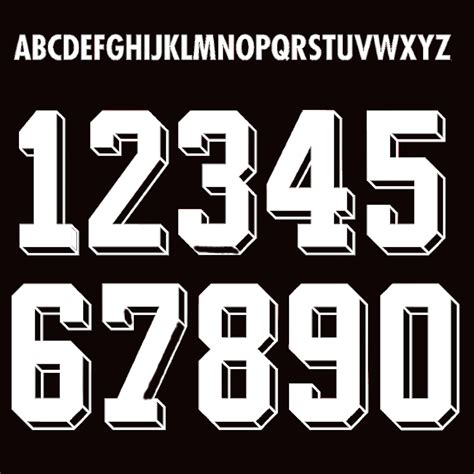 Block letters with shadow font. Retro Shadow Style Letters & Numbers World Cup 1982 & 1990 ...