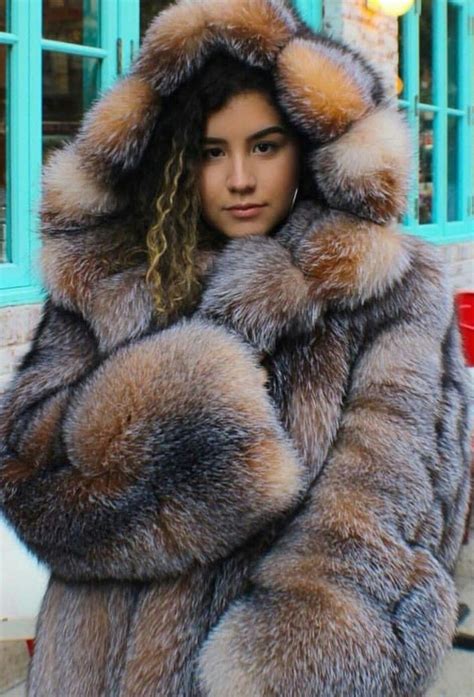 pin by enticing on cute gear fur coats women fur hood coat fur