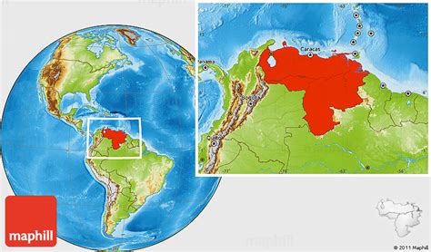 Venezuela country map page, view venezuela political, physical, country maps, satellite images photos and where is venezuela location in world map. Physical Location Map of Venezuela