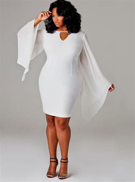 White Plus Size Dresses Look Chic And Classy