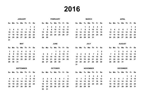 2016 Calendar Free Stock Photo Public Domain Pictures