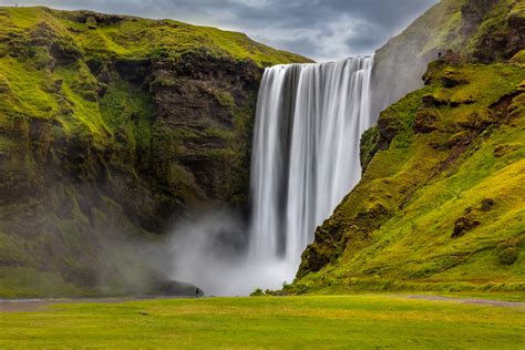 Skogafoss Waterfall Spring Color Iceland Fine Art Print Photos By
