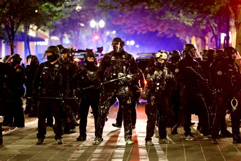 Police Use Tear Gas During Overnight Riot As Portland Protests Return