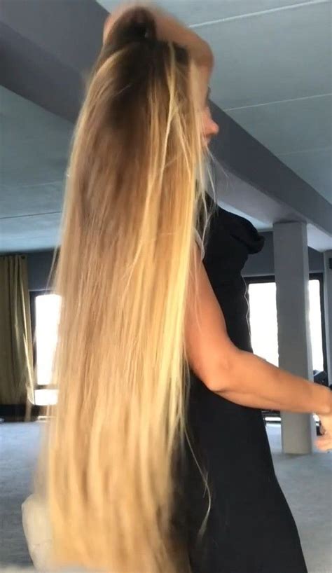 video long blonde silky mane realrapunzels sexy long hair beautiful long hair long
