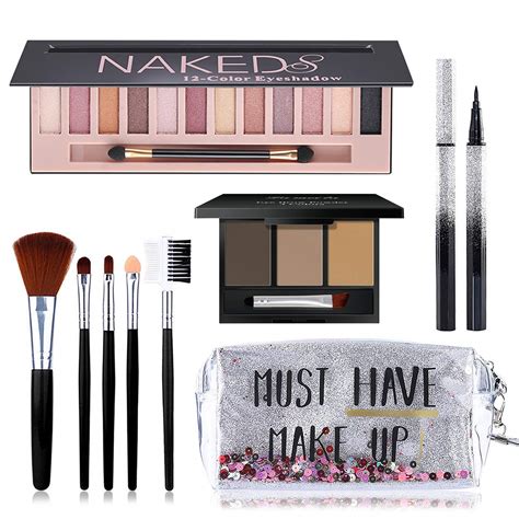 All In One Makeup Kit Includes 12 Colors Naked Eyeshadow Palette 5Pcs