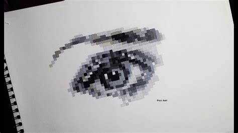 Realistic Eye Speed Drawing Amazing Pixel Art Youtube