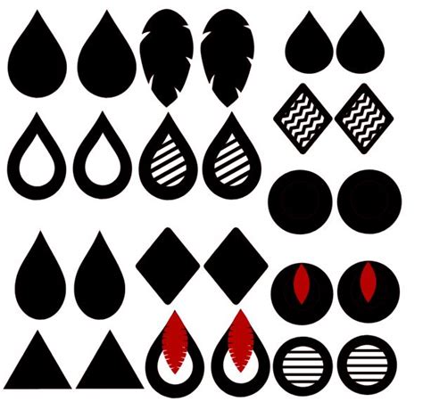 Faux Leather Earring Template Free