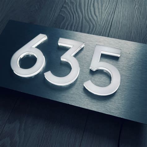 Custom Led House Number Signs Etsy