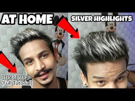 How can you highlight hair at home without foil? How to Highlight Silver Grey Hair (At Home) IN HINDI ...