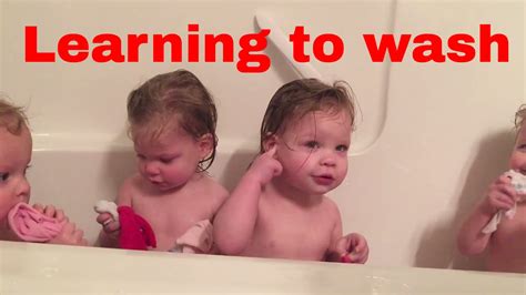 The Girls Are Learning To Wash Themselves Up Youtube