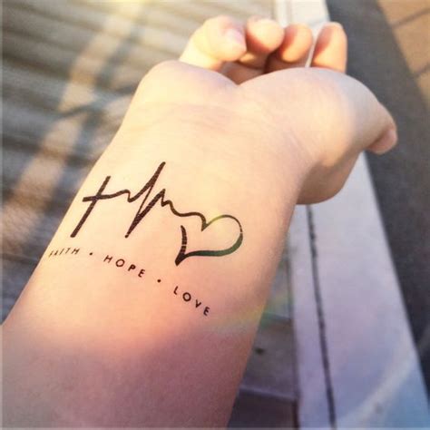 This is a design that could fit anywhere. 35 Satisfying Heartbeat Tattoo Designs, Ideas & Images ...