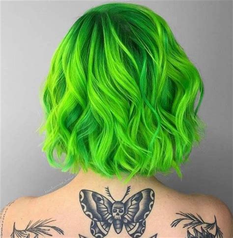 20 Hairstyles That Will Make You Green With Envy Green Hair Colors