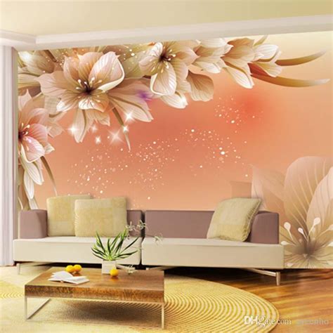 Custom Luxury Wallpaper Elegant Flowers Photo Wallpaper Silk Wall