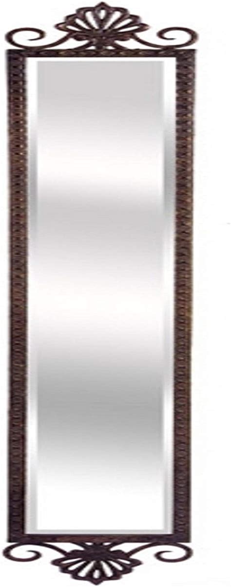 Cc Home Furnishings 60 Contemporary Narrow Rectangular Beveled Accent