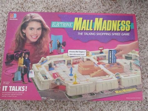 1989 Electronic Mall Madness Board Game Milton Bradley Works Games