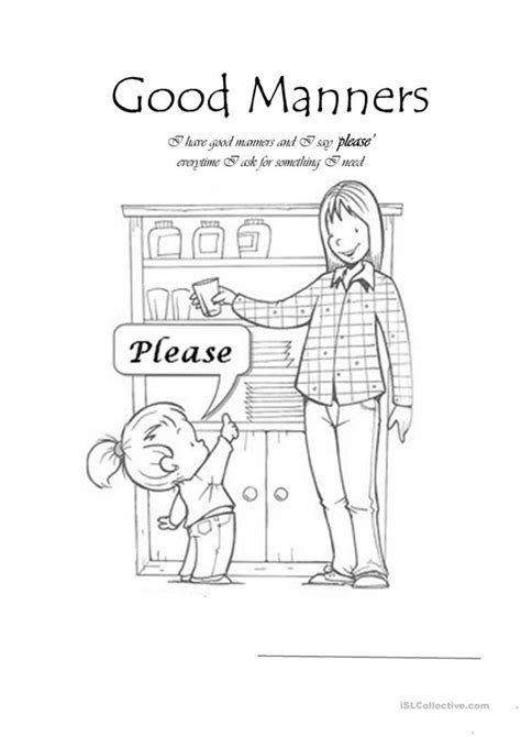 Manners Worksheet Worksheets 99worksheets 460 Manners And
