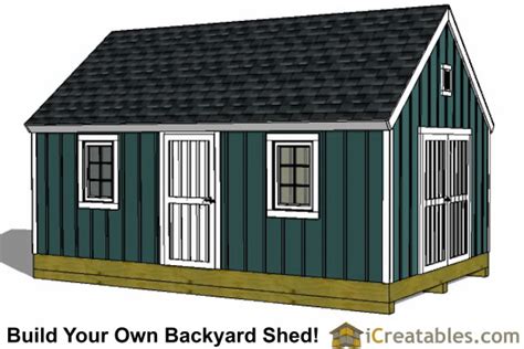 12x20 Colonial Shed Plans Build A Shed With New England Charm