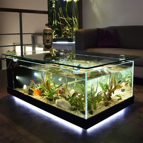 Regarding its upkeep, the fish tank coffee table is very easy to clean. aquarium table | Aquarium coffee table, Fish tank coffee ...