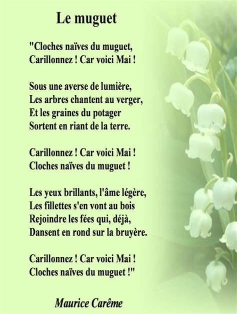 Texte 5 pour 1er mai. poesie muguet