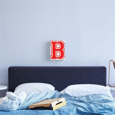 Big Red Letter B Canvas Print For Sale By Adamcampen Redbubble