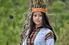 mizo traditional dress beautiful girls myanmar culture dresses mizoram people girl burmese thuam hnam clothing india nula attire amazingly always