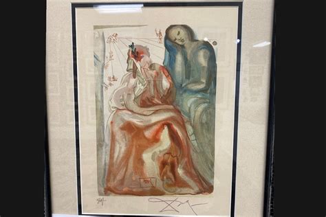 Original Salvador Dali Wood Engraving Found At Kitty Hawk Thrift Store