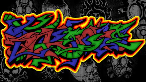 Fond Décran Graffitigraffitiartart Psychédéliqueconception