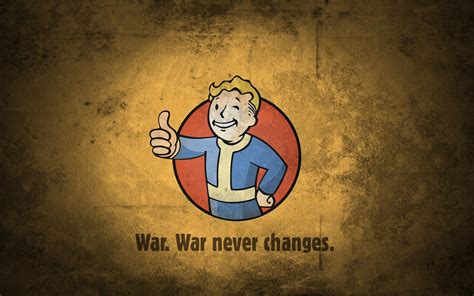 Ron perlman also voices butch harris in f1. Fallout Vault Boy - War Never Changes Wallpaper and Background Image | 1680x1050 | ID:656605