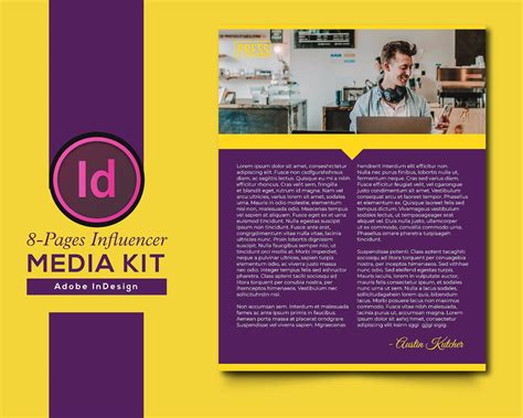 Influencer Media Kit Electronic Press Kit Template Pr Kit Etsy