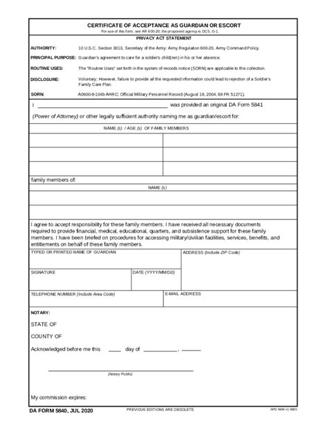 2020 2024 Form Da 5840 Fill Online Printable Fillable Blank Pdffiller