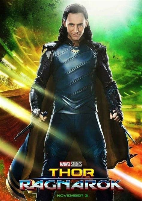 Thor Ragnarok Movie Poster 2017 Featuring Loki Played By Tom Hiddleston