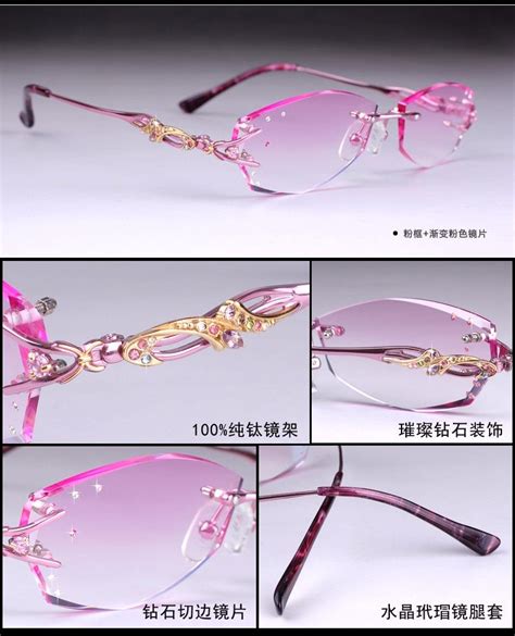custom optical glasses prescription glasses women rimless eyeglasses customized myopia